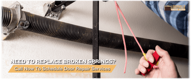 Broken Garage Door Spring Louisville